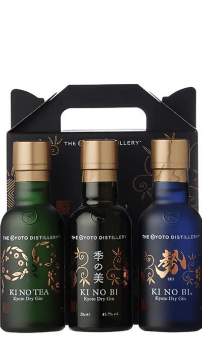 Gin KINOBI Kyoto Three Dry Gin Giftset 3x20cl