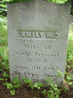 Emily H North Prescott Desconocido 1865 Homenaje De Find A Grave