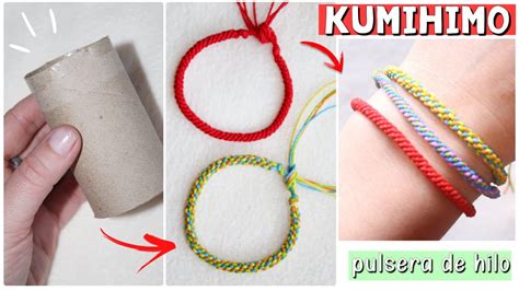 Como Hacer Una Pulsera Kumihimo Usando Un Tubo De Papel Higi Nico Diy