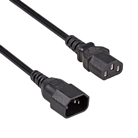 Kabel zasilający Akyga AK PC 07C przedłużacz CU IEC C13 C14 3m