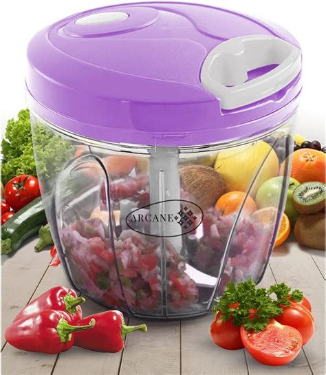 Clvj Handy Chopper Vegetable Fruit Nut Onion Chopper Hand Meat