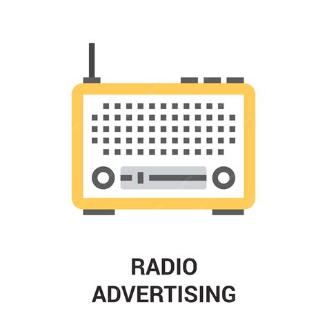 Premium Vector | Radio advertising icon