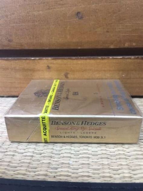 Benson Hedges Special King Size Lights Cigarette Hard Box Canada