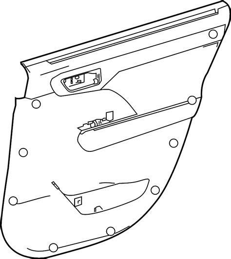 Toyota Highlander Door Interior Trim Panel Rear Wsunshade