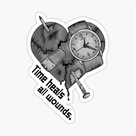 Top Time Heals All Wounds Tattoo Stencil Latest In Cdgdbentre