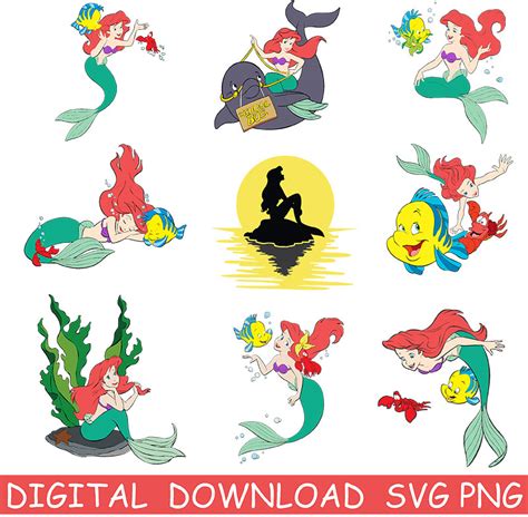 Materials Paper Craft Supplies Tools Cricut Mermaid Svg Bundle