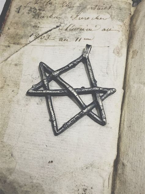 UNICURSAL HEXAGRAM sterling silver pendant | Darkwood Jewelry