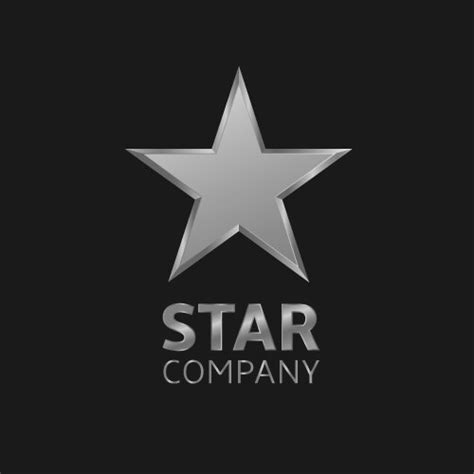 silver star logo vector images