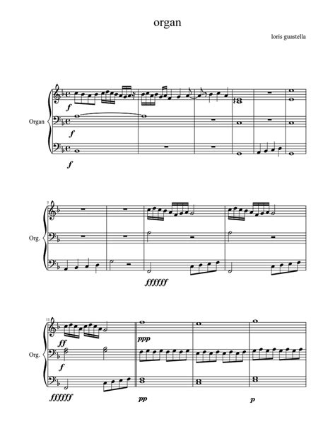 Organ Sheet Music For Organ Solo Download And Print In Pdf Or Midi Free Sheet Music