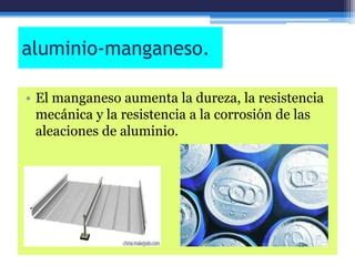 Aleaciones De Cobre Aluminio Antimonio Etc Pptx