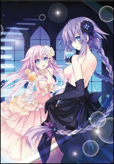 Rule 34 2girls D Pad Hair Ornament Dress Goddess Medium Breasts Multiple Girls Nepgear Neptune