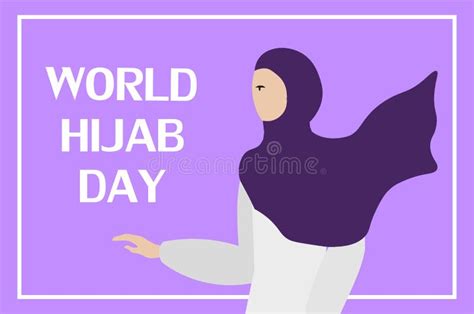 Dia do hijab mundial ilustração do vetor Ilustração de vetor 266744513