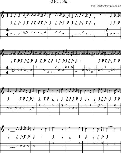how to play oh holy night on guitar