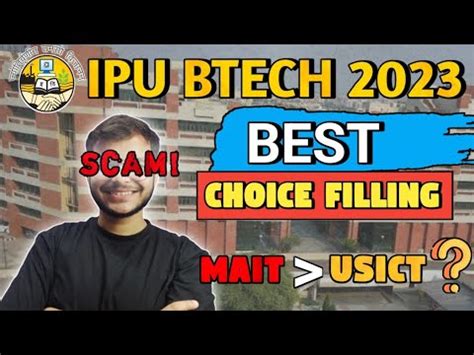 Ipu Btech Choice Filling How To Do The Best Choice Filling