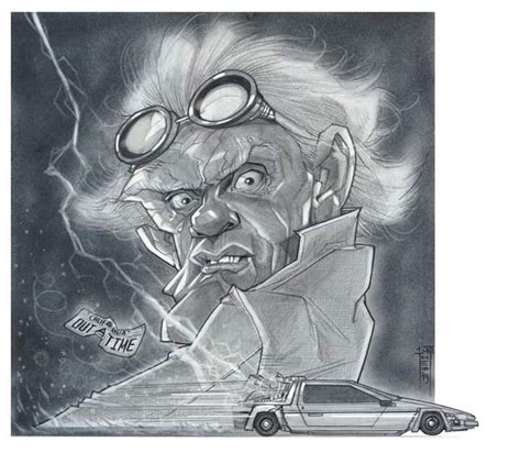 Christopher Lloyd Caricature Christopherlloyd Backtothefuture