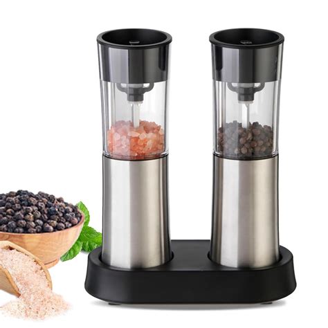 Buy Winetell Gravity Electric Pepper And Salt Grinder Set Pack