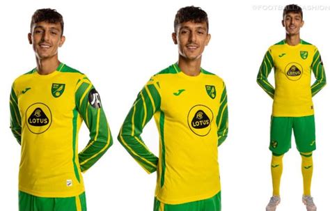 Norwich City 2021 22 Joma Home Kit Football Fashion