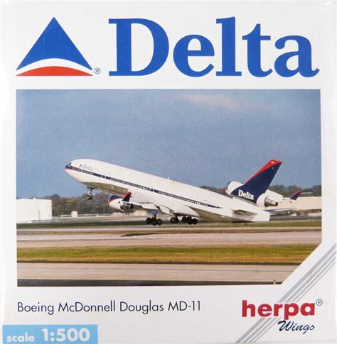 McDonnell Douglas MD 11 Delta Air Lines Herpa 503327 1 500 MW Moba