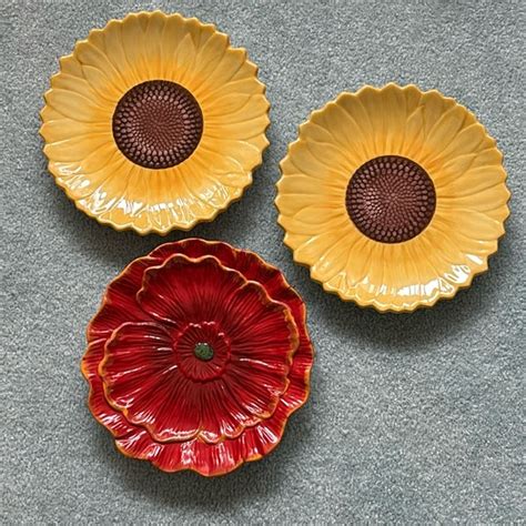 Pier Dining Pier Imports Sunflower Plate Trio Poshmark