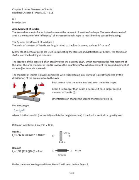 Area Of Moment Of Inertia Chapter Area Moments Of Inertiareading