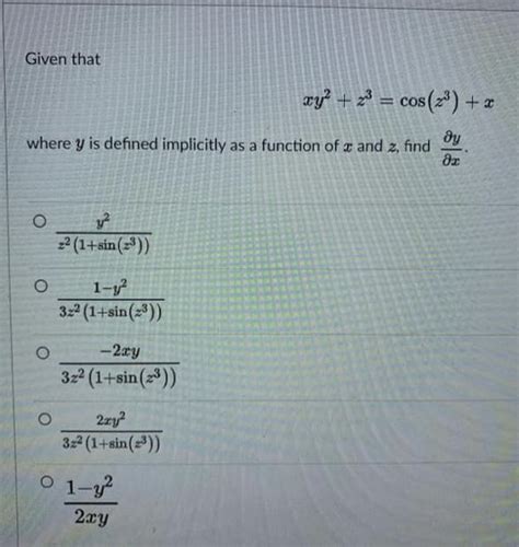 Answered Given That Ay 2 Cos Z³ X 3d Bartleby