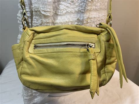 Coach Yellow Leather Small Crossbody Bag Gem