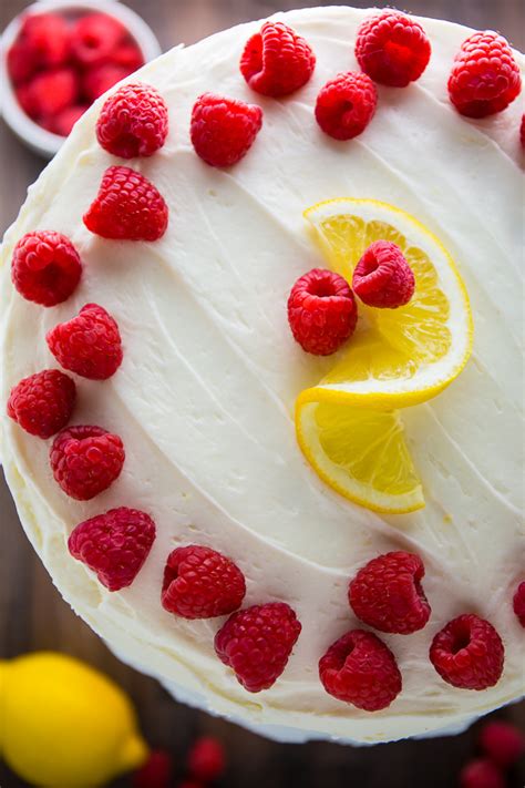 Lemon Raspberry Torte Cake Recipe