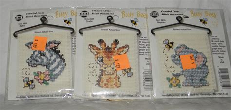 Zoo Animals Counted Cross Stitch Kits with by JulsCraftCrazy