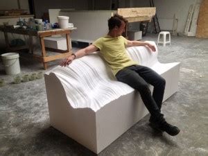 Martijn Rigters Sofa Is Cut From Blocks Of Foam Using Hot Wires