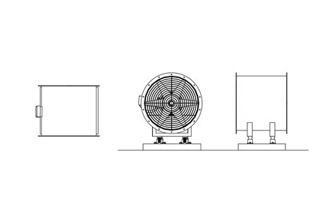 Axial Fan Free CAD Drawings