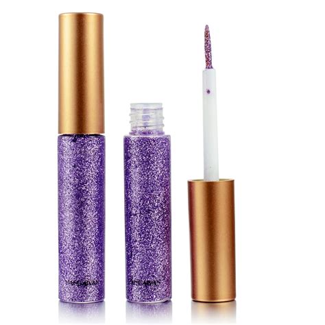 DekRion Purple Glitter Eyeliner - Long-Lasting Waterproof Eye Makeup ...