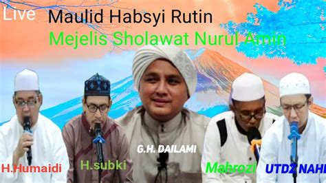 Live Maulid Habsyi Rutin 24 11 2022 Mesjid Sabilussalam Melak