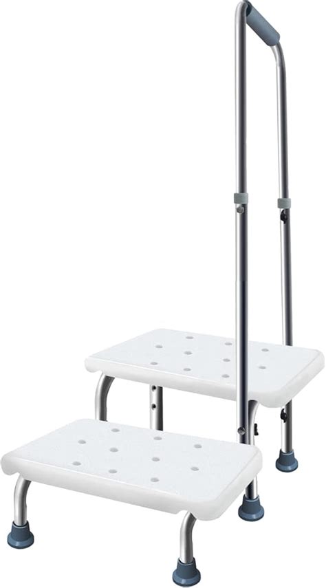 Aliseniors Step Stool With Handle And Non Skid Platform Heavy Duty