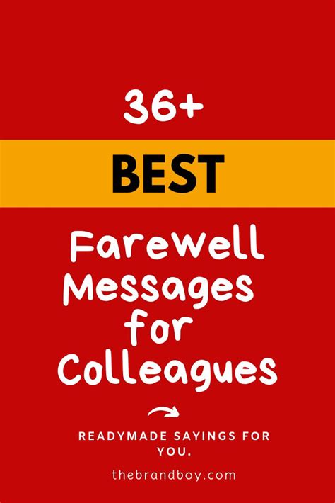 Best Farewell Messages for Colleagues