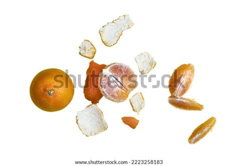 Peeled Orange On Transparent Background Stock Photo 2223258183