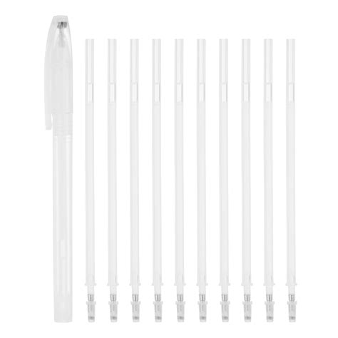 Uxcell 10Pcs Erasable Gel Pens Refills, 1mm Heat Erasable Pens for