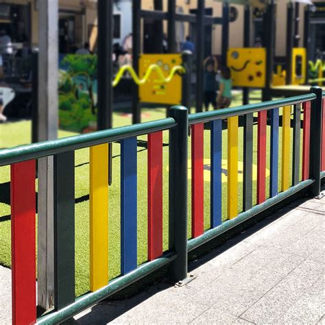 Fence With Panels AIRE DE JEUX Quaglia Diffusion Playground In