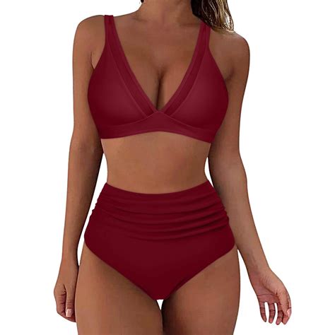 TAIAOJING Bathing Suit For Women High Waisted Bikini Sets Bikini Sexy