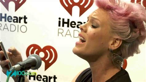 Pink Fuckin Perfect Acoustic Performance Z100 On July 102012 Youtube