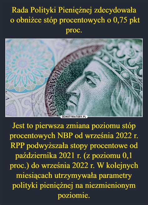 Rada Polityki Pieni Nej Zdecydowa A O Obni Ce St P Procentowych O