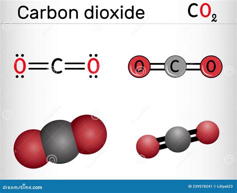 Carbon Dioxide Co2 Molecule It Is Carbonic Anhydride One Carbon Compound In Which Carbon Is