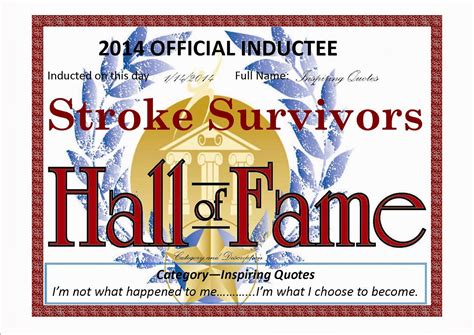 Second Chance Stroke Survivors Worldwide Inspiring Quotes Category