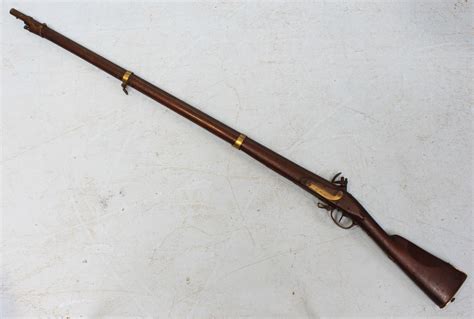 A French Pattern Charleville Musket Three Brass Ring 45 Inch Barrel