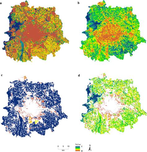 Spatial Distribution Of The Biodiversity Constraint Indicator A D