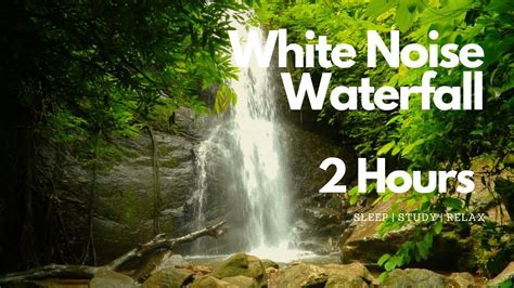 WHITE NOISE WATERFALL - 2 hours - YouTube