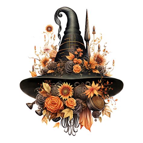 Halloween Day Witch Hat Broomstick Beauty Witchy Wardrobe Potion Power