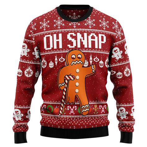 Gingerbread Oh Snap Christmas Sweater Endastore