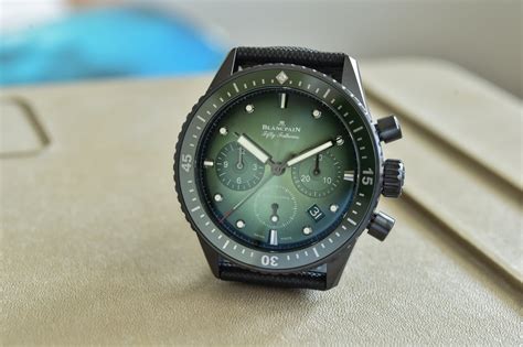 Hands On Blancpain Bathyscaphe Chronograph Flyback Green