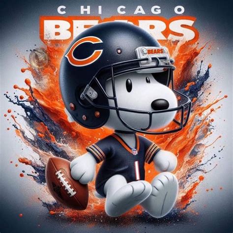 Pin By Pam Vickie Smith On Chicago Bears In Snoopy Drawing