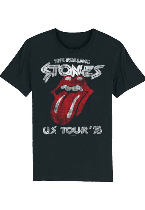 F4nt4stic T Shirt The Rolling Stones Us Tour 78 Print Komfortabel Und